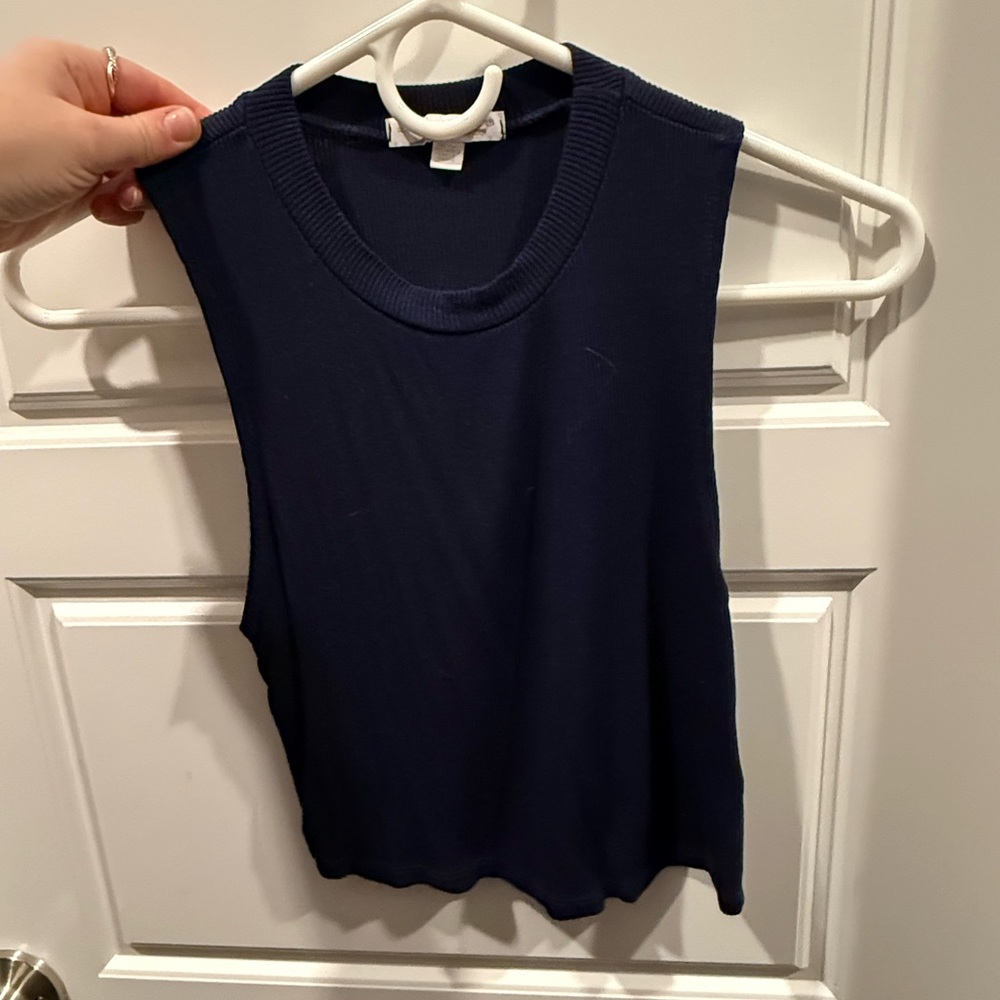 Navy Sleeveless Women's Tank